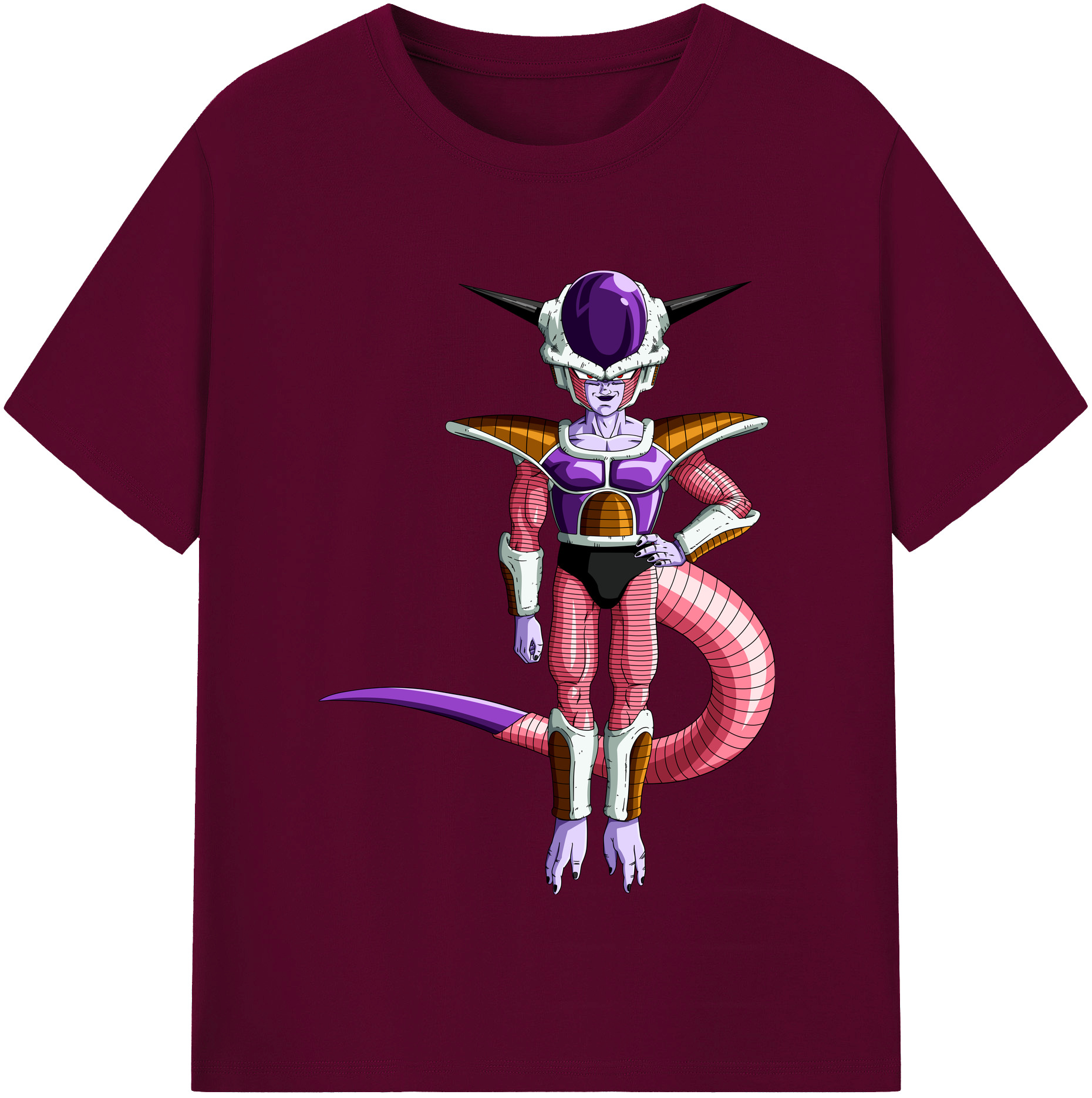 （画像用） ドラゴンボール フリーザ DRAGON BALL Frieza レディースカジュアルプリントTシャツ（綿100％）